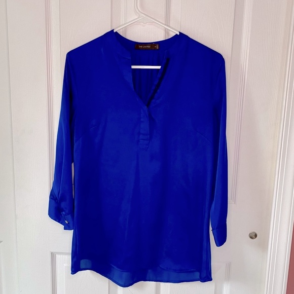 The Limited Tops - The Limited Blue Tunic Top